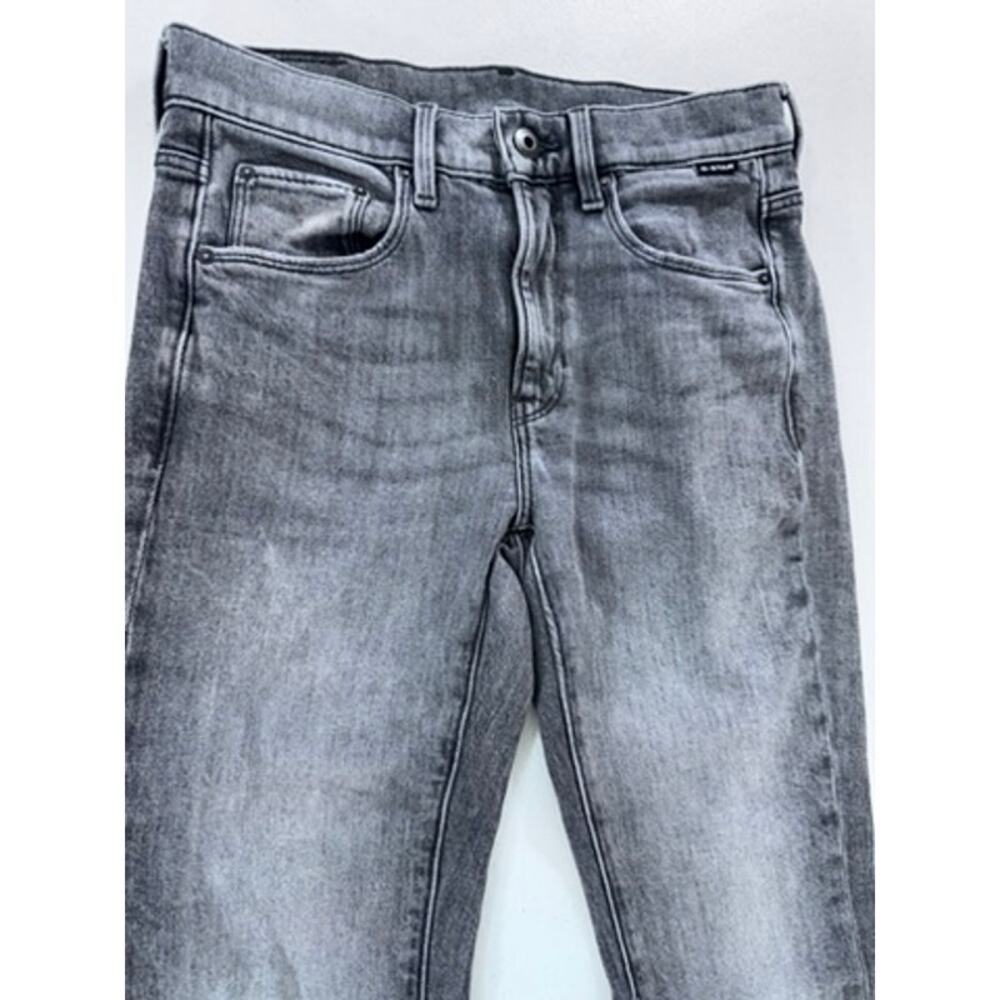 "G STAR" Raw Jeans, Black Whitewashed,Size 32,  Style#3301‎ Flare, Womens